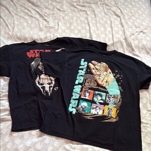 Star Wars Black Graphic T-Shirts-size XL